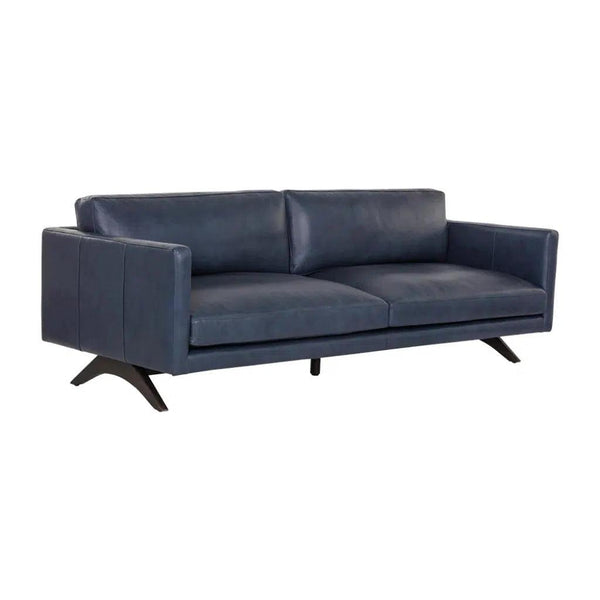 Rogers Leather Stylish Sofa - LOOMLAN - SUNPAN - Sofas & Loveseats