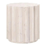 Roma Reclaimed Drum End Table Solid Wood - LOOMLAN - Essentials For Living - Side Tables