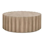 Roma Round Drum Coffee Table Reclaimed Solid Wood - LOOMLAN - Essentials For Living - Coffee Tables