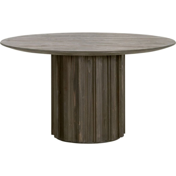 Roma Wooden Round Dining Table - LOOMLAN - Essentials For Living - Outdoor Dining Tables