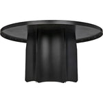 Rome Black Steel Round Dining Table - LOOMLAN - Noir - Dining Tables