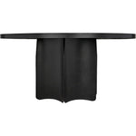 Rome Black Steel Round Dining Table - LOOMLAN - Noir - Dining Tables