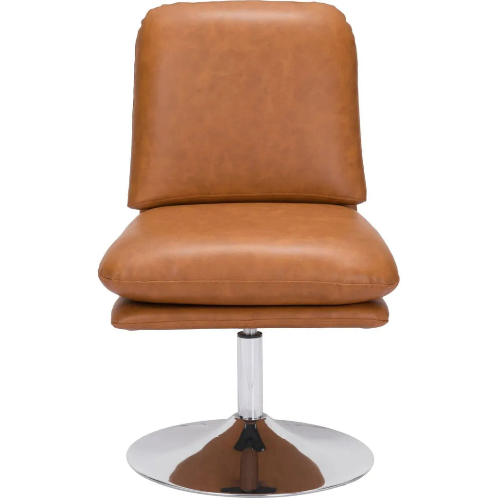 Rory Accent Chair Brown - LOOMLAN - Zuo Modern - Office Chairs