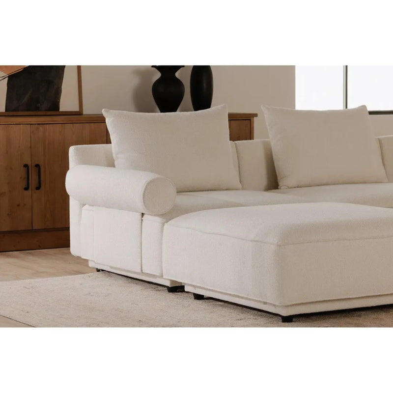 Rosello Performance Fabric Slipper Chair - LOOMLAN - Moe's Home - Modular Sofas