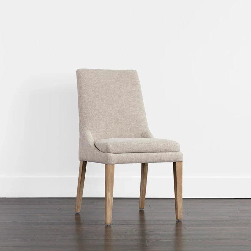 Rosine Dining Chair - Classic , Light Brown Legs - LOOMLAN - SUNPAN - Dining Chairs