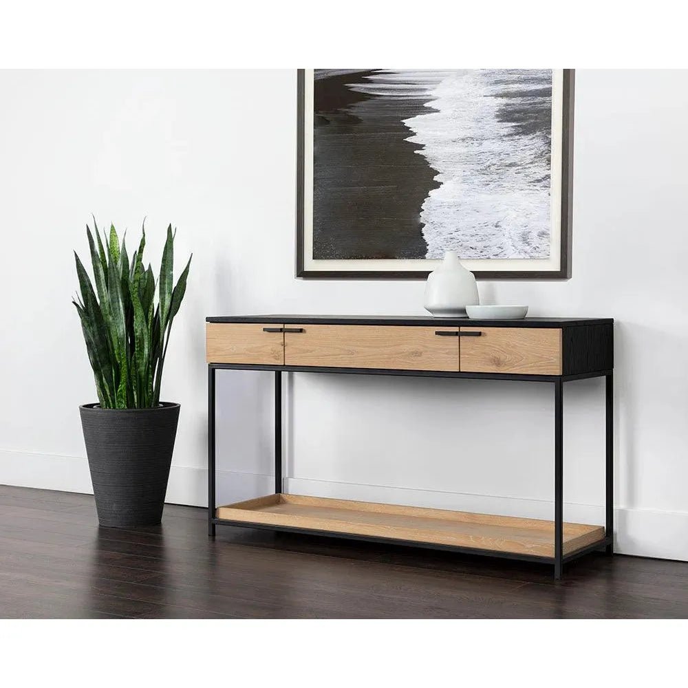 Rosso Console Table Soft Closing Drawers - LOOMLAN - SUNPAN - Console Tables