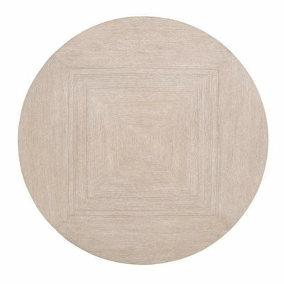 Roto Large Round Coffee Table Natural Oak and Silver - LOOMLAN - Essentials For Living - Coffee Tables