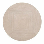 Roto Large Round Side Table Natural Oak and Silver - LOOMLAN - Essentials For Living - Side Tables