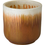 Round Amber Ceramic Planter - LOOMLAN - Emissary - Planters