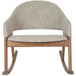 Round Back Grey Rocking Accent Chair - LOOMLAN - Moe's Home - Accent Chairs