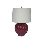 Round Ceramic Made Table Lamp - LOOMLAN - Wildwood - Table Lamps