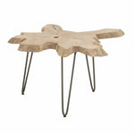 Round Drift Nesting Coffee Table Gray Teak - LOOMLAN - Essentials For Living - Outdoor Coffee Tables