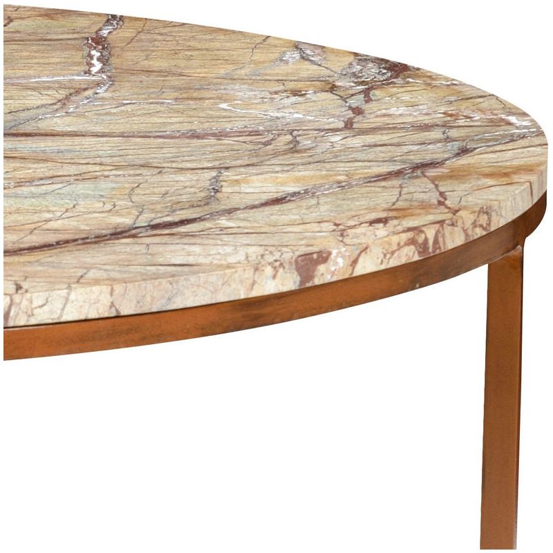 Round Harvey Marble Top Round Cocktail Table - LOOMLAN - Chelsea House - Coffee Tables