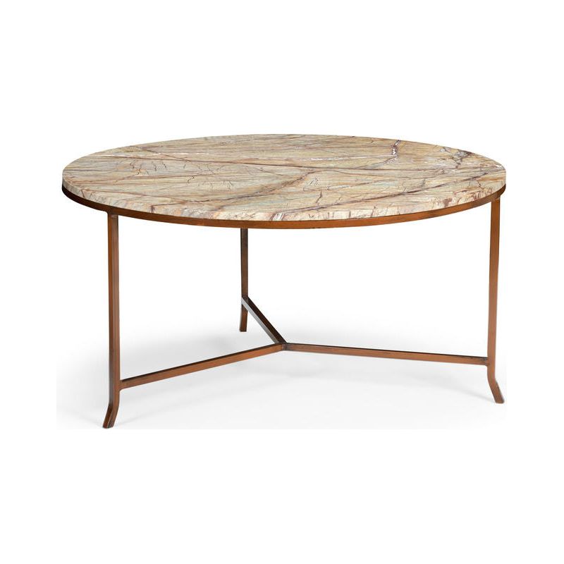 Round Harvey Marble Top Round Cocktail Table - LOOMLAN - Chelsea House - Coffee Tables