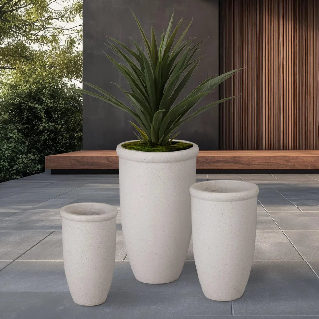 Round Lip Terrazzo Planter - LOOMLAN - Planters