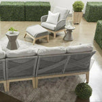 Round Pawn Accent Table Slate Gray Concrete - LOOMLAN - Essentials For Living - Outdoor Side Tables