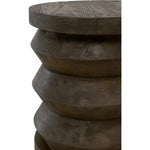 Round Pier Accent Table Reclaimed Pine Wood - LOOMLAN - Essentials For Living - Side Tables