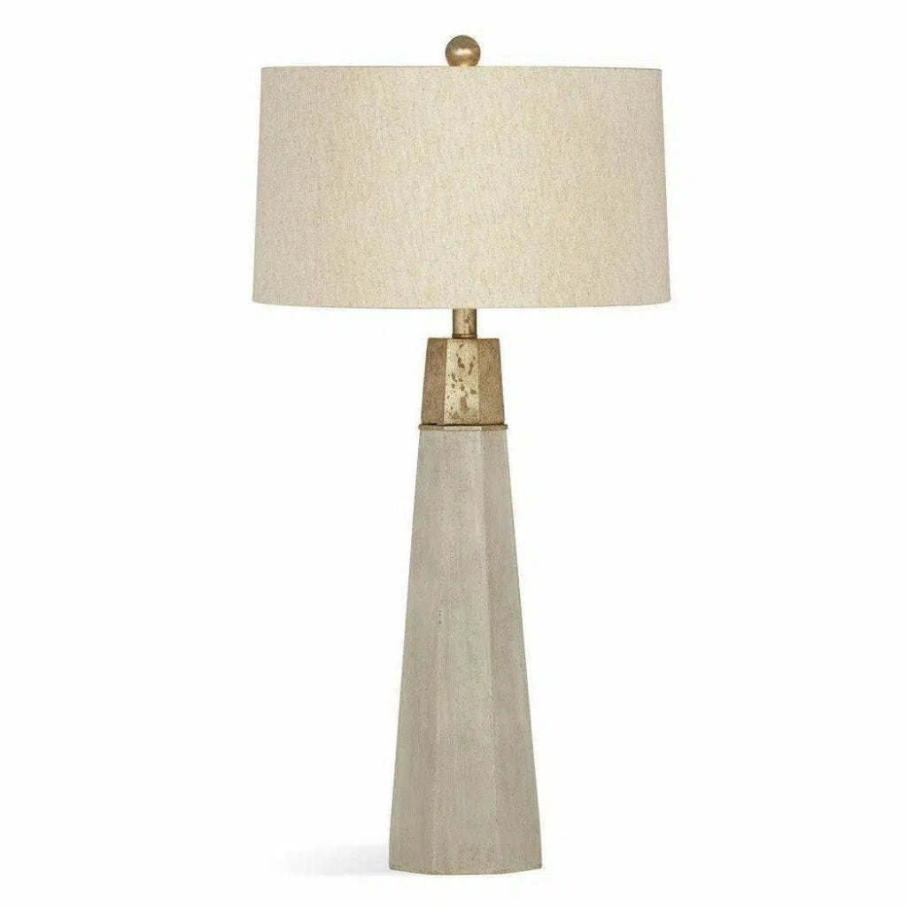 Rowan 34" Tall Stone Grey Table Lamp - LOOMLAN - Bassett Mirror - Table Lamps