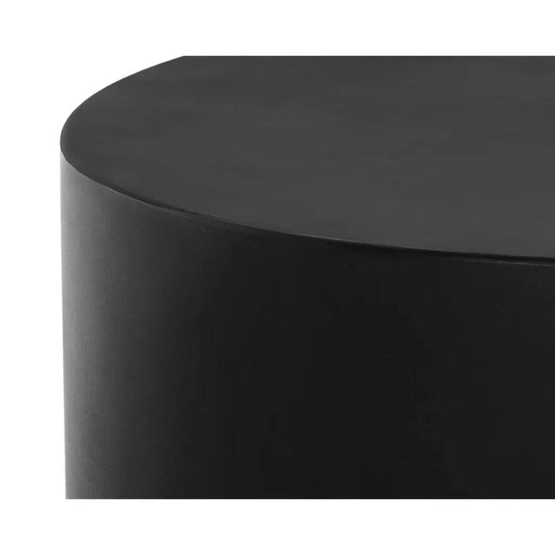Rubin Concrete Outdoor Round Coffee Table - LOOMLAN - SUNPAN - Outdoor Coffee Tables