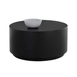 Rubin Concrete Outdoor Round Coffee Table - LOOMLAN - SUNPAN - Outdoor Coffee Tables