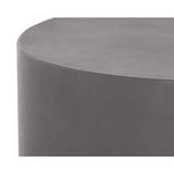 Rubin Concrete Outdoor Round Coffee Table - LOOMLAN - SUNPAN - Outdoor Coffee Tables