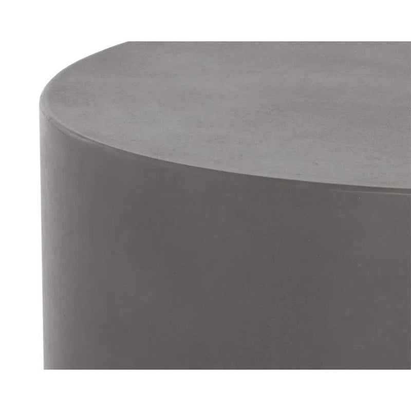 Rubin Concrete Outdoor Round Coffee Table - LOOMLAN - SUNPAN - Outdoor Coffee Tables