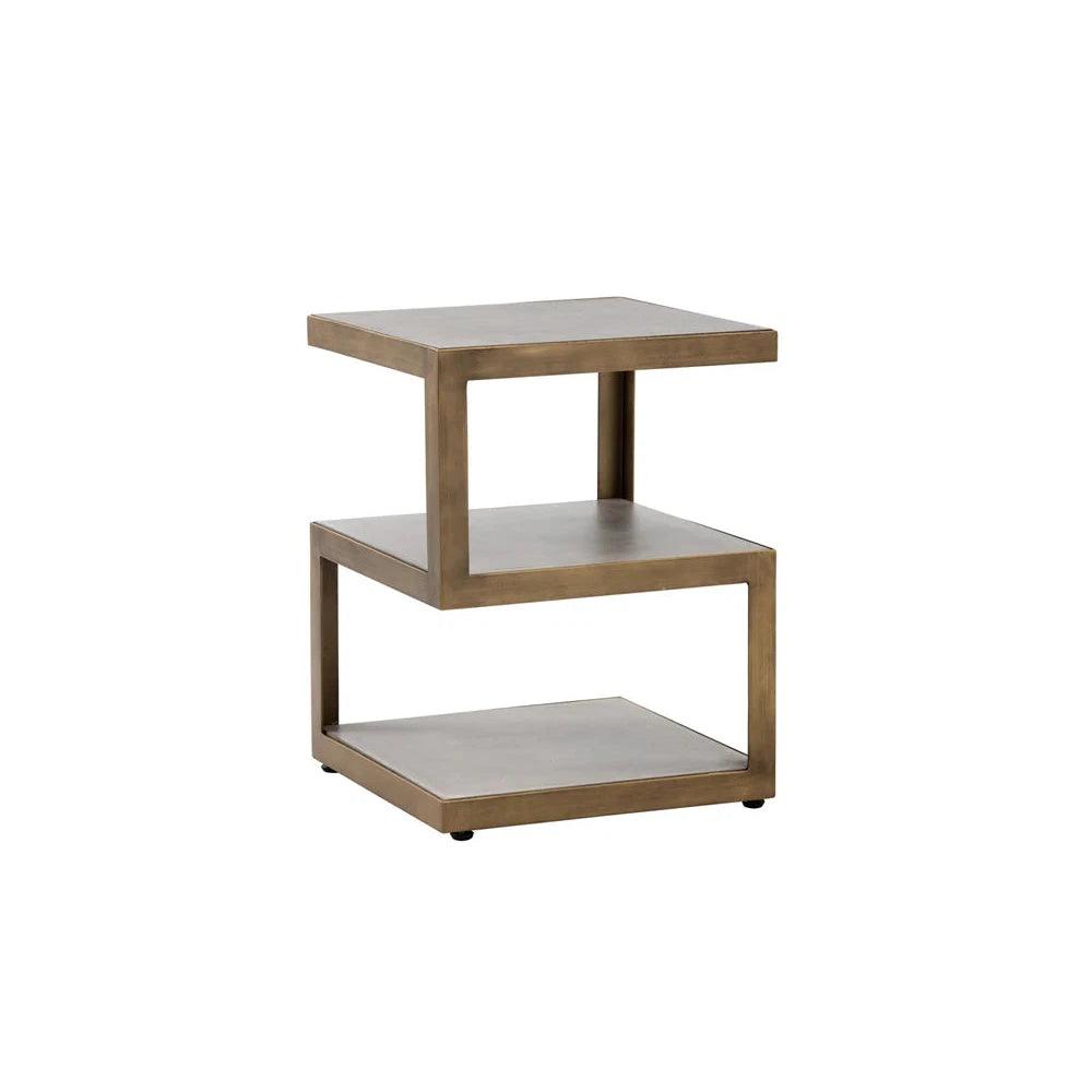 Rubix End Table With Sealed Concrete Finish - LOOMLAN - SUNPAN - Side Tables