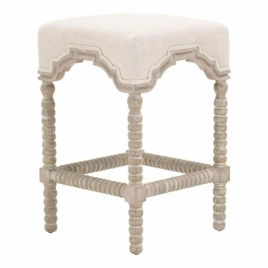 Rue Counter Stool Bisque French Linen Natural - LOOMLAN - Essentials For Living - Counter Stools