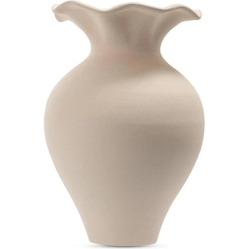 Ruffle 12In Terracotta Beige Descorative Vessel - LOOMLAN - Moe's Home - Vases & Jars