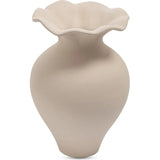 Ruffle 12In Terracotta Beige Descorative Vessel - LOOMLAN - Moe's Home - Vases & Jars