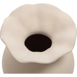Ruffle 12In Terracotta Beige Descorative Vessel - LOOMLAN - Moe's Home - Vases & Jars