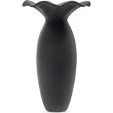 Ruffle 16In Terracotta Black Decorative Vessel - LOOMLAN - Moe's Home - Vases & Jars