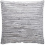 Ruffles Silver Throw Pillow With Insert - LOOMLAN - D.V. Kap - Throw Pillows