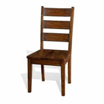 Rustic Ladderback Dining & Kitchen Chair Set - LOOMLAN - Sunny D - Dining Chairs