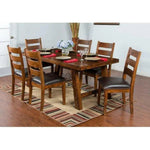 Rustic Rectangle Dining Table for 6 or 8 - LOOMLAN - Sunny D - Dining Tables