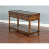 Rustic Sofa Table2 Drawers - LOOMLAN - Sunny D - Console Tables