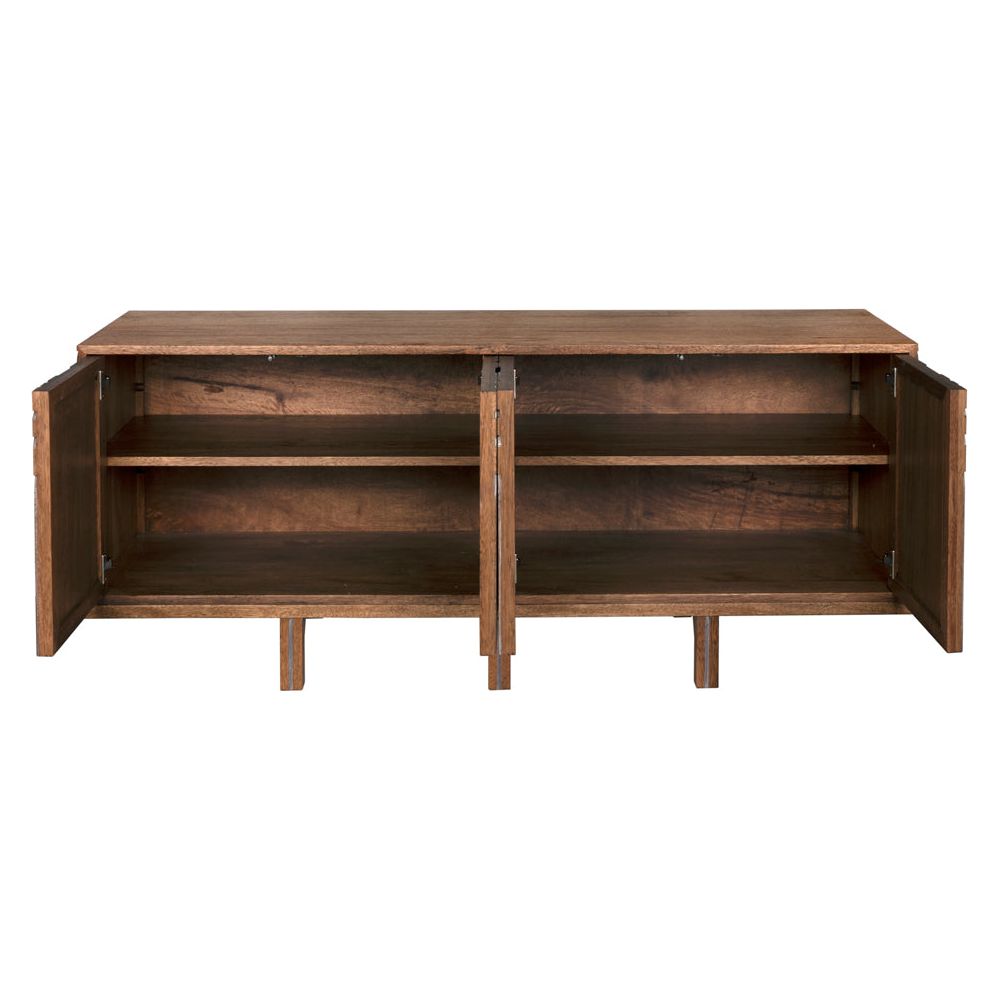 Ryder Wooden Brown Sideboard - LOOMLAN - Sideboards