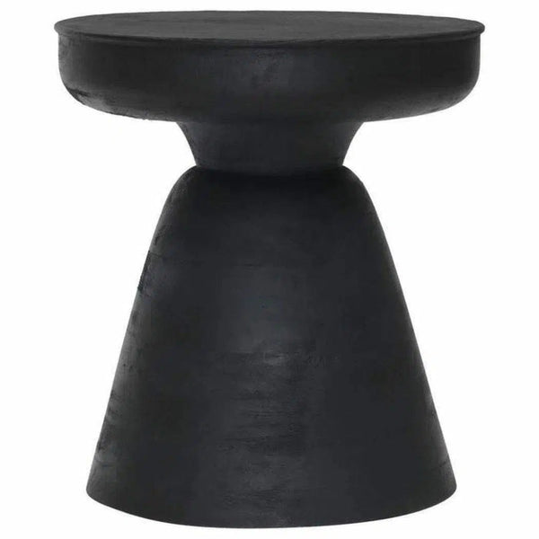 Sage Table Stool Matte Black - LOOMLAN - Zuo Modern - Side Tables