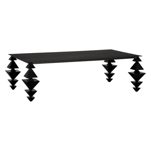 Sagrada Steel Black Coffee Table - LOOMLAN - Noir - Coffee Tables