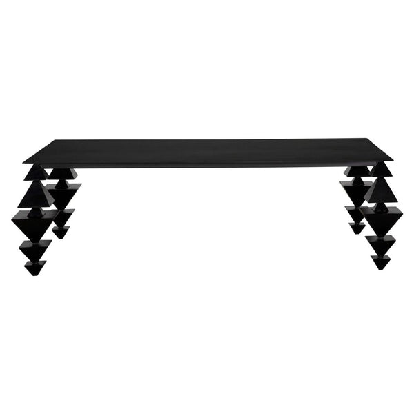 Sagrada Steel Black Coffee Table - LOOMLAN - Noir - Coffee Tables