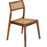 Salam Teak Wood Armless Chair - LOOMLAN - Noir - Accent Chairs