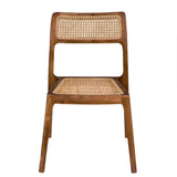 Salam Teak Wood Armless Chair - LOOMLAN - Noir - Accent Chairs