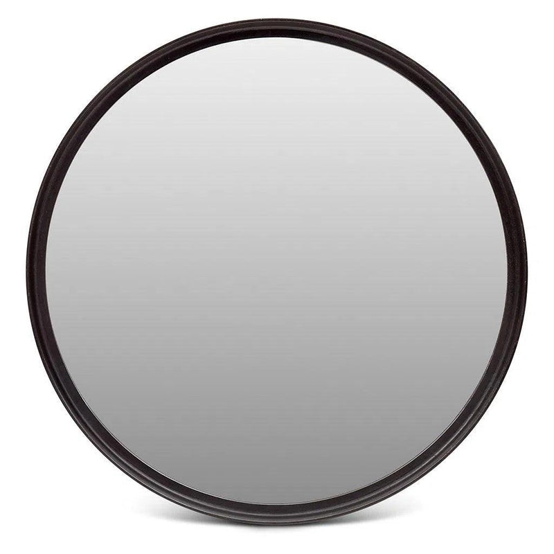 Samar Reclaimed Aluminum Round Mirror - LOOMLAN - Urbia - Wall Mirrors
