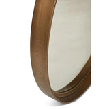 Samar Reclaimed Aluminum Round Mirror - LOOMLAN - Urbia - Wall Mirrors
