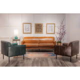 Samba Modern Style Leather Loveseat - LOOMLAN - Olivia + Quinn - Sofas & Loveseats