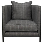 Sandra Steel Frame Fabric Armchair - LOOMLAN - CFC - Club Chairs