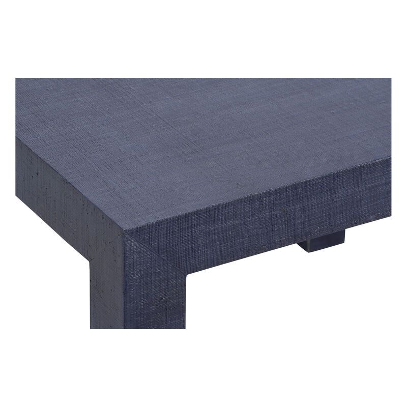 Sanibel Blue Raffia Wrapped Square Game Table - LOOMLAN - Chelsea House - Side Tables