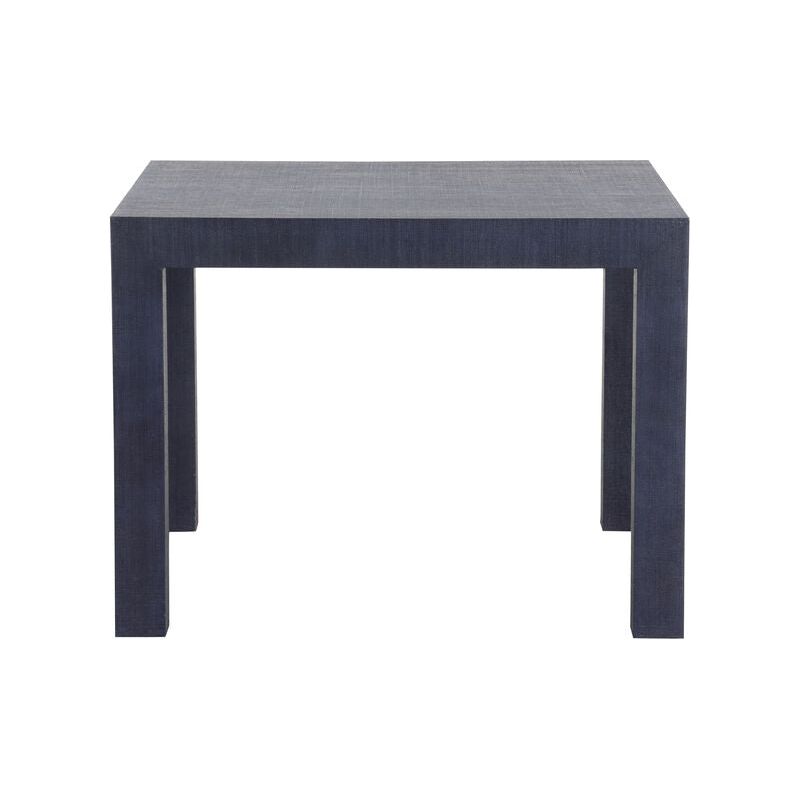 Sanibel Blue Raffia Wrapped Square Game Table - LOOMLAN - Chelsea House - Side Tables