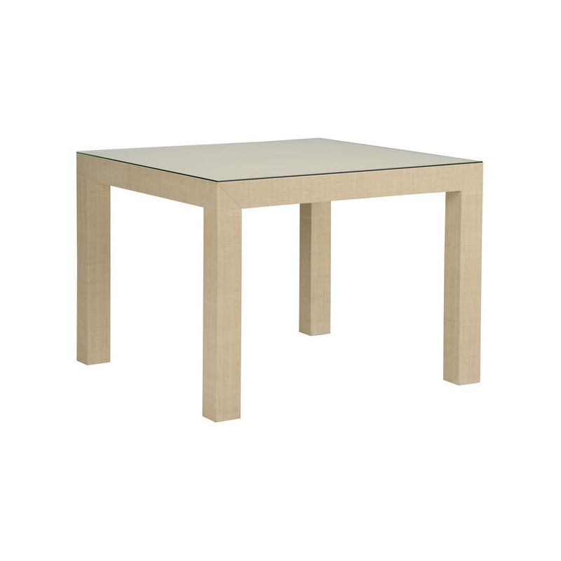 Sanibel Raffia Wrapped Classic Game Table - LOOMLAN - Chelsea House - Side Tables