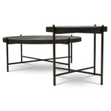Sanskrit Bronze Plated Steel Round Coffee Table - LOOMLAN - Urbia - Coffee Tables